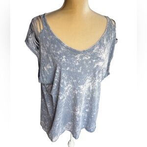 Rock & Republic Blue Tie-Dye Tank Top